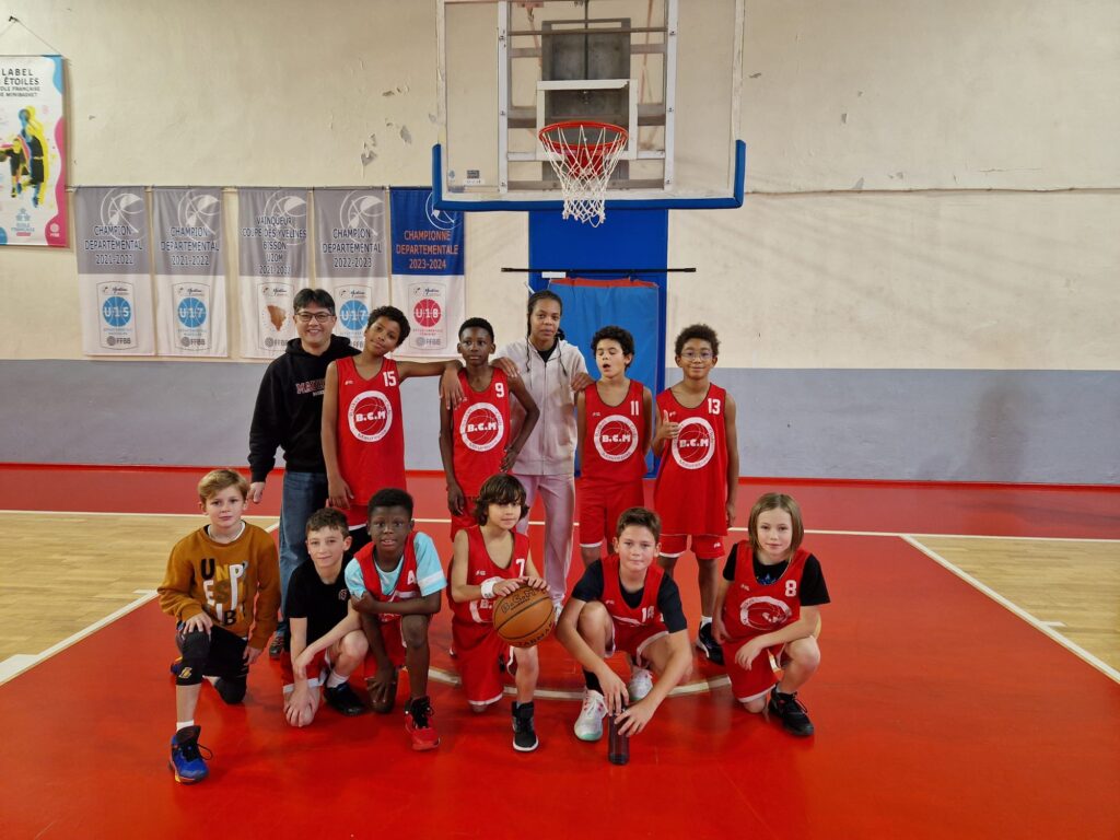 Victoire des U11M contre Marly-le-Roi 88 – 36.